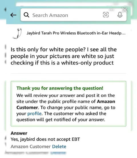 Is This a Whites-Only Product?