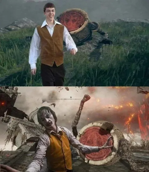 Когда взял щит побольше