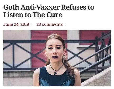 Goth Anti-Vaxxer Refuses The Cure