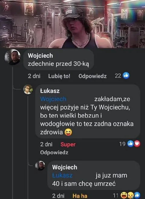 Komentarze o umieraniu przed trzydziestką