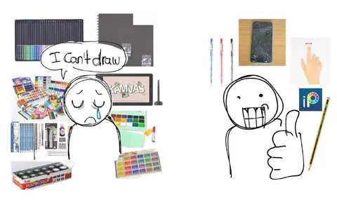 I Can't Draw Without a Tablet