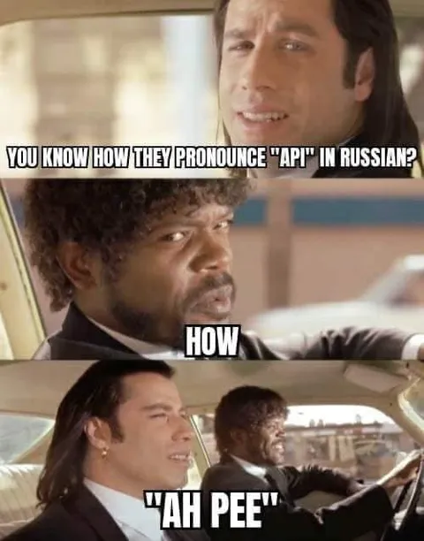 How They Pronounce API in Russian