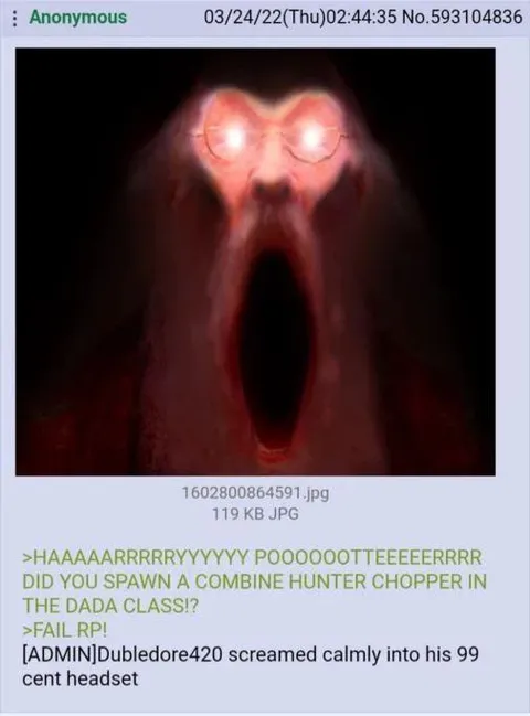 Dumbledore Spawns a Combine Hunter