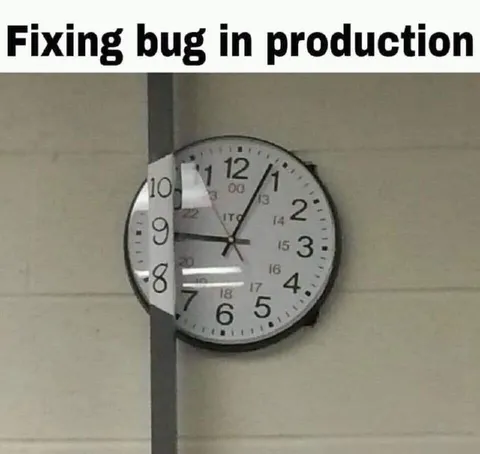 Fixing Bug in Production