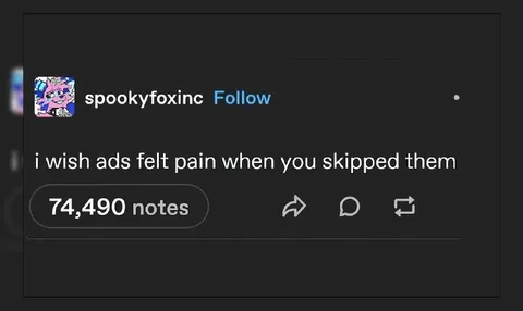 Ads Feeling Pain When Skipped