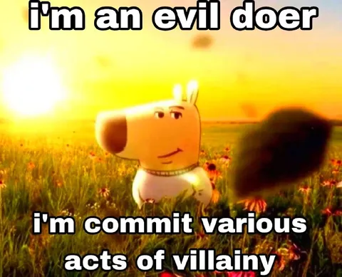 Evil Doer in a Flower Field