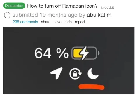 How to Turn Off Ramadan Icon