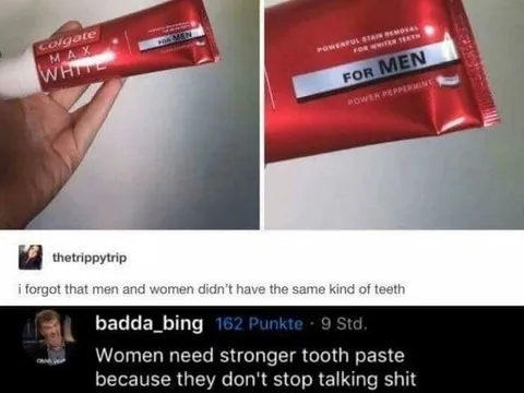 Women Need Stronger Toothpaste