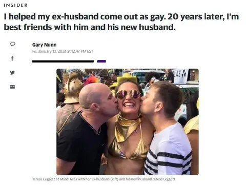 Ex-Husband and New Husband Kiss