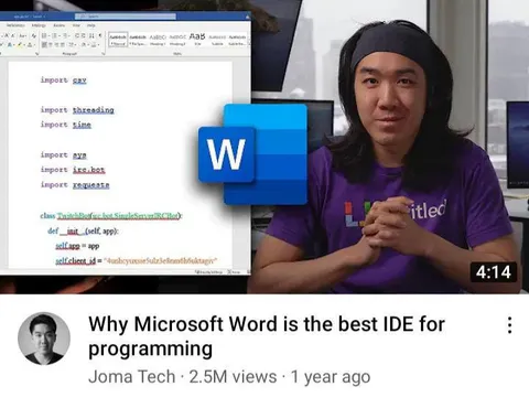 Microsoft Word as a Programming IDE