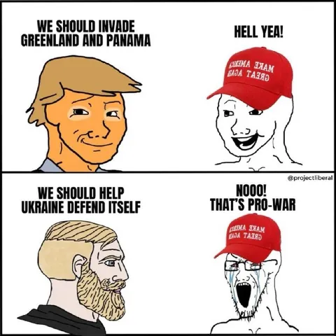 Wojak Hypocrisy on War