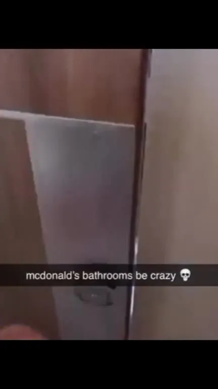 Deer in McDonald's Bathroom