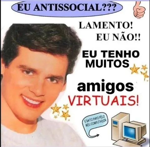 Muitos amigos virtuais