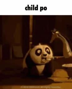 Child Po Looks Up