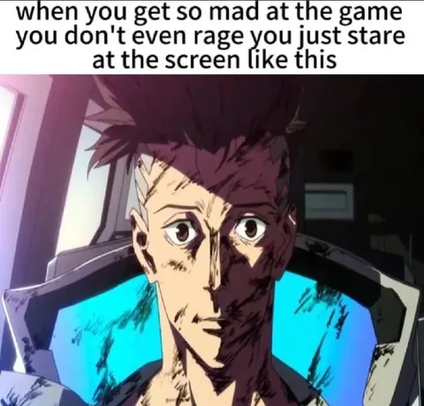 Staring at the Screen in Rage