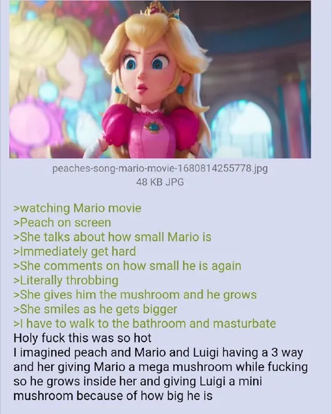 Peach Movie Greentext Fantasy
