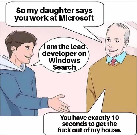Windows Search Developer Joke