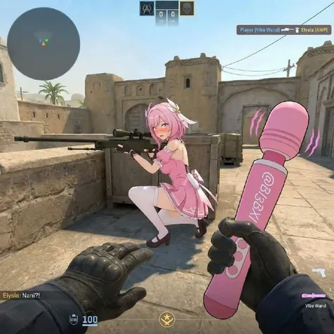 Anime Girl Sniper Vibe Wand