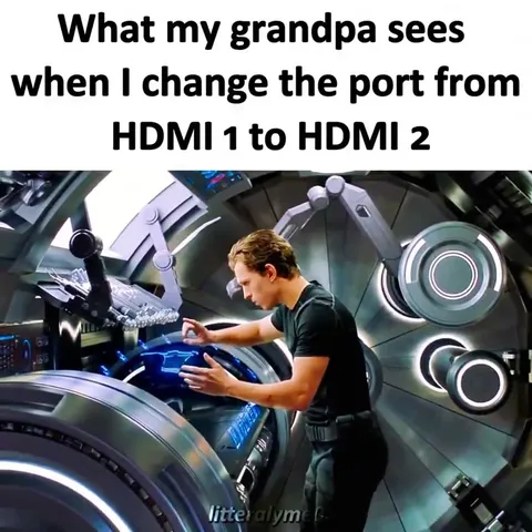 Grandpa Sees HDMI Switching