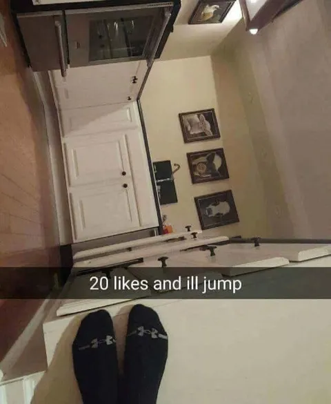 20 Likes and I'll Jump