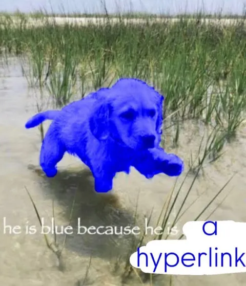 Blue Dog Hyperlink Joke