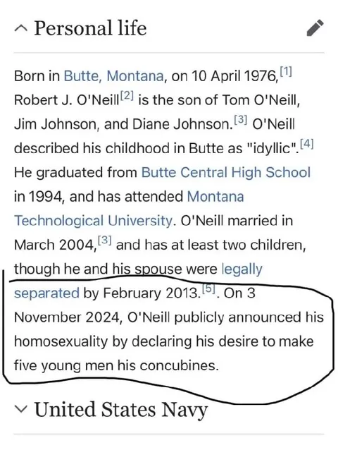 Wikipedia Announces His Homosexuality