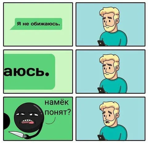 Я не обижаюсь, но намёк понят