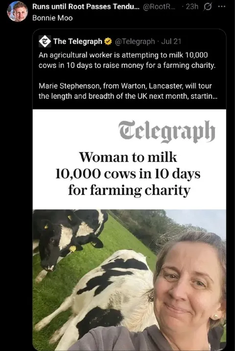 Woman Milks 10,000 Cows