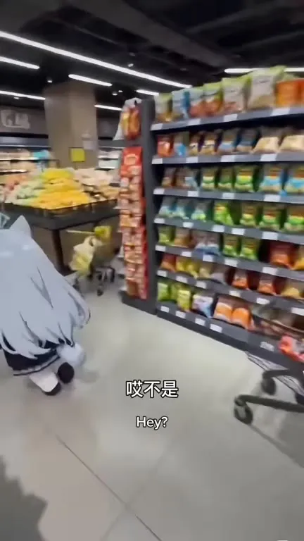 带孩子们逛超市