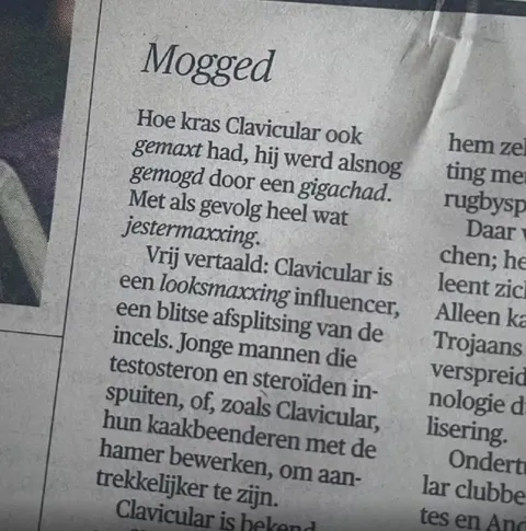 Clavicular wordt gemogd