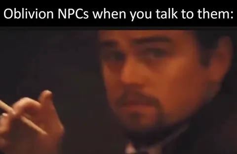 Oblivion NPCs When You Talk to Them