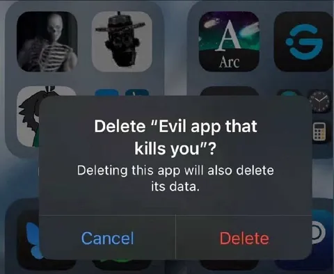 Delete the Evil App