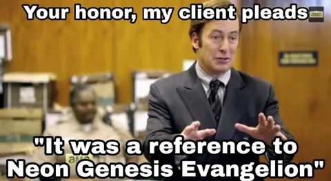 Lawyer Defends Evangelion Reference