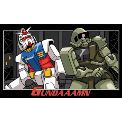 Gundam and Zaku Laughing