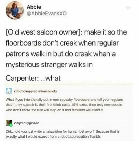 Squeaky Floorboard Human Algorithm