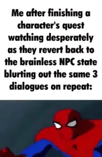 Spider-Man Repeats the NPC Dialogues