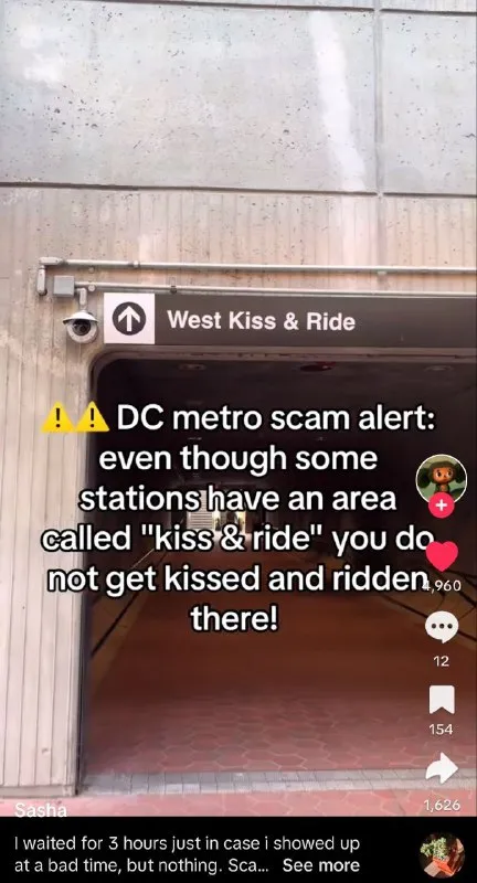 DC Metro Kiss and Ride Scam