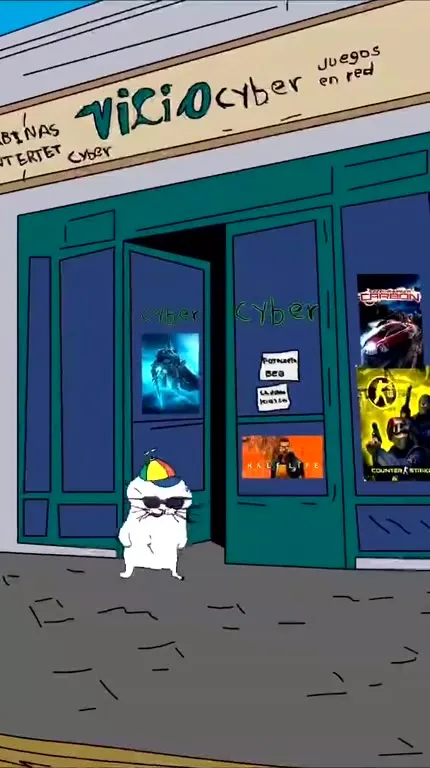 El gato copia todo