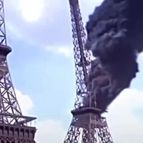 Эйфелева башня рушится