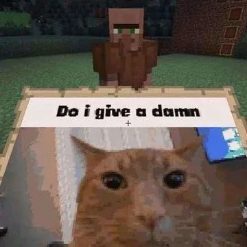 Minecraft Villager Gives No Damn