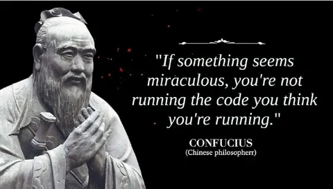 Confucius Debugging Reality
