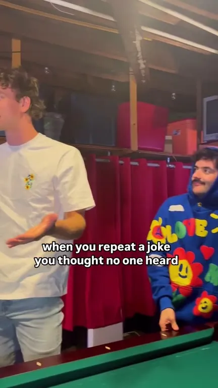 Repeating a Joke at Pool Night
