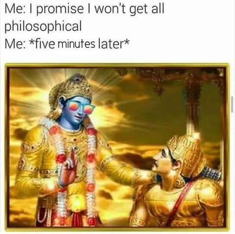Krishna Gets Philosophical