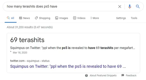 69 Terashits PS5 Search Result