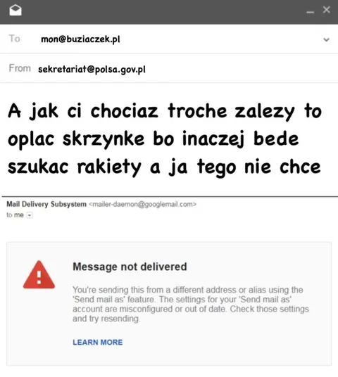 Nie opłacę skrzynki mailowej