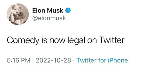 Comedy Is Now Legal on Twitter