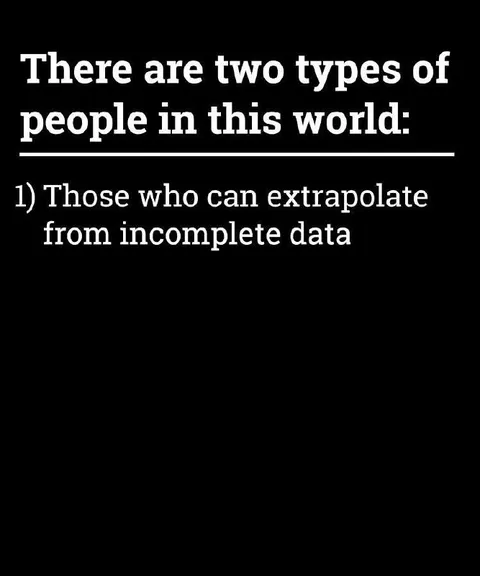 Two Types of People Extrapolating