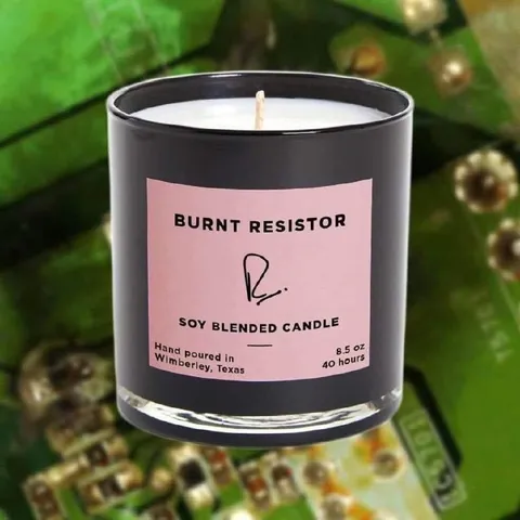 Burnt Resistor Candle