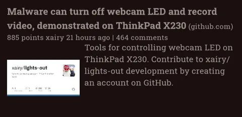 Malware Turns Off Webcam LED