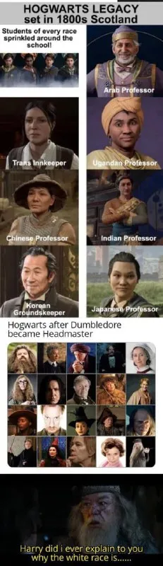 Hogwarts Legacy Race Joke